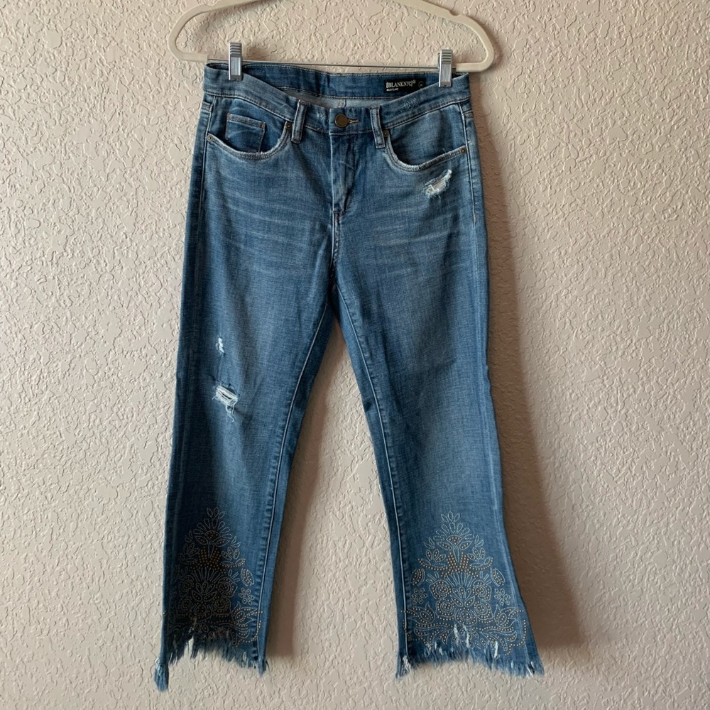 Free People embellished kick flare jean